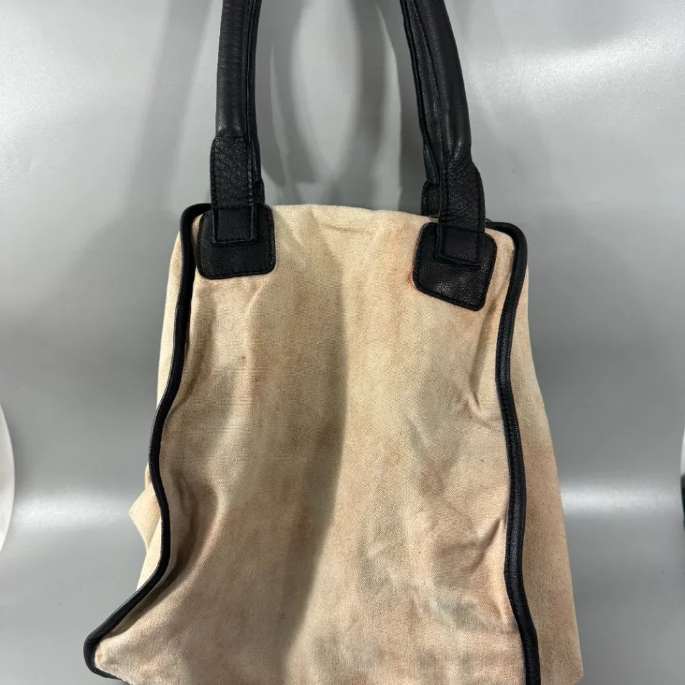 Free People Ryman Distressed Tote Studded Expendable Zipper Center - Picture 5 of 16